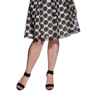 The Limited Creme Eloquii Polka Dot  Skirt -XS